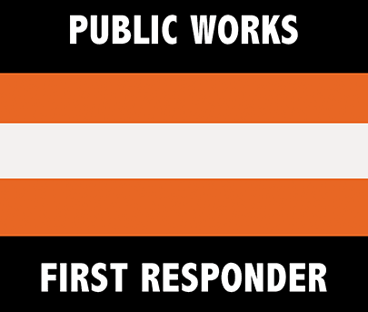 public works first responder badge